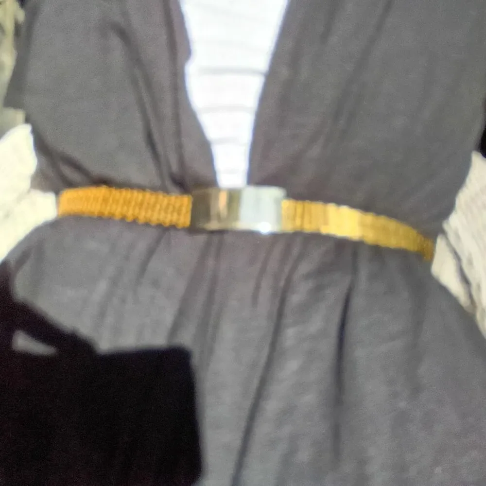 Vintage Stretch Fish Scale Women's Gold and Silver Belt